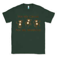 Womens Not My Circus Not My Monkeys Gifts - Funny Political Novelty V- Classic Tee | Teevron
