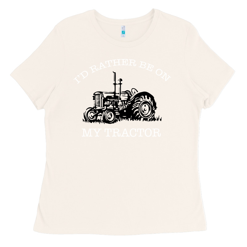 I'd Rather Be On My Tractor Ladies Tee by Bettercallsaul | Teevron