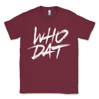 Burgundy Who Dat GIFT Classic Tee - minhPixels