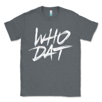 Charcoal Heather Who Dat GIFT Classic Tee - minhPixels