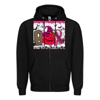 Black Boo october Zipper Hoodie - CowhideDigitalArt