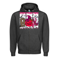 Charcoal Heather Boo october Zipper Hoodie - CowhideDigitalArt