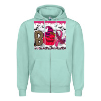 Seafoam Boo october Zipper Hoodie - CowhideDigitalArt