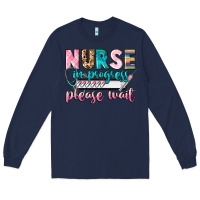 Navy Nurse in progres Long Sleeve Tee - CowGirlArtShop