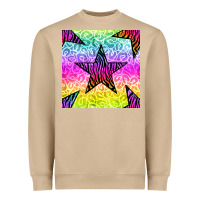 Mushroom zebra glitter star seamless pattern Heavyweight Sweatshirt - BundleAndBundleShop