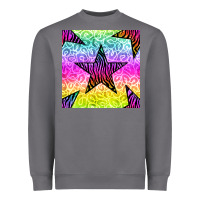 Storm zebra glitter star seamless pattern Heavyweight Sweatshirt - BundleAndBundleShop