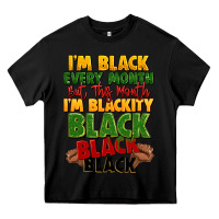 Black juneteenth im black every month Heavy Core Tee - LillyAllenDesigns