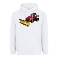 White snow plow Heavyweight Hoodie - Artiststas