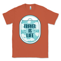 Copper Travel Is Life Funny Traveling Gift Classic Tee - minhPixels
