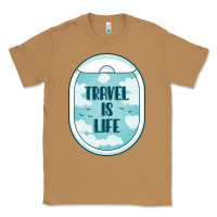 Toasted Coconut Travel Is Life Funny Traveling Gift Classic Tee - minhPixels