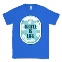 True Royal Travel Is Life Funny Traveling Gift Classic Tee - minhPixels