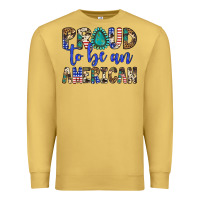 Antique Gold proud to be an american Premium Sweatshirt - Artiststas