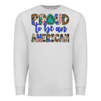 Dove Grey proud to be an american Premium Sweatshirt - Artiststas