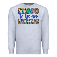 Heather Grey proud to be an american Premium Sweatshirt - Artiststas