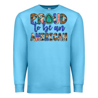 Ocean Blue proud to be an american Premium Sweatshirt - Artiststas
