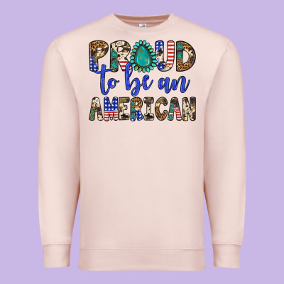 Proud To Be An American Premium Sweatshirt Designed By Artiststas
