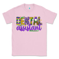 Bubblegum Pink Mardi Gras Dental Assistant Classic Tee - NancyCooperArtShop