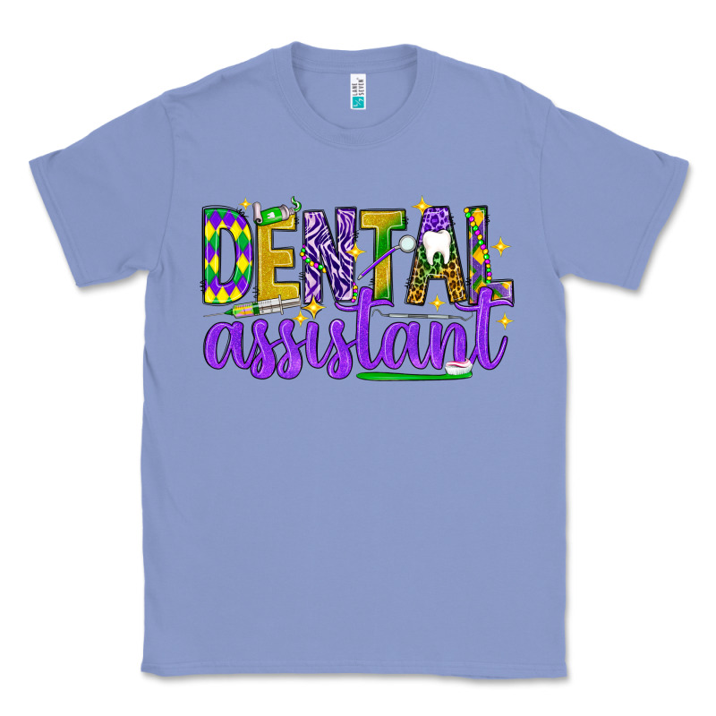 Mardi Gras Dental Assistant Classic Tee by NancyCooperArtShop | Teevron