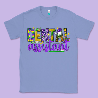 Mardi Gras Dental Assistant Classic Tee Designed By Nancycooperartshop