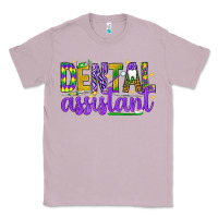 Lilac Mardi Gras Dental Assistant Classic Tee - NancyCooperArtShop