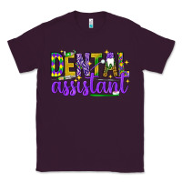 Plum Mardi Gras Dental Assistant Classic Tee - NancyCooperArtShop