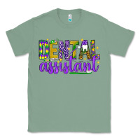 Sage Mardi Gras Dental Assistant Classic Tee - NancyCooperArtShop