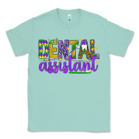 Seafoam Mardi Gras Dental Assistant Classic Tee - NancyCooperArtShop