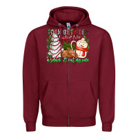 Burgundy Torn Between Looking Like A Snack Eating One Zipper Hoodie - CowhideDigitalArt
