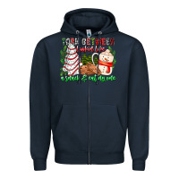 Navy Torn Between Looking Like A Snack Eating One Zipper Hoodie - CowhideDigitalArt
