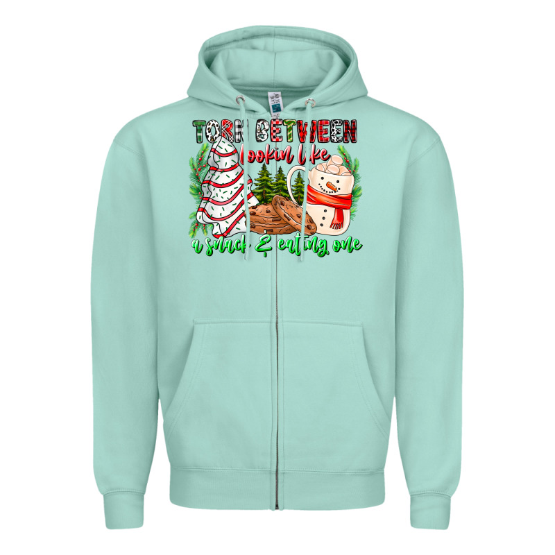 Torn Between Looking Like A Snack Eating One Zipper Hoodie by CowhideDigitalArt | Teevron