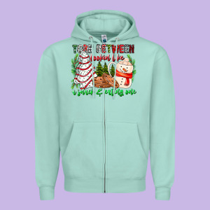 Torn Between Looking Like A Snack Eating One Zipper Hoodie Designed By Cowhidedigitalart