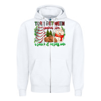 White Torn Between Looking Like A Snack Eating One Zipper Hoodie - CowhideDigitalArt