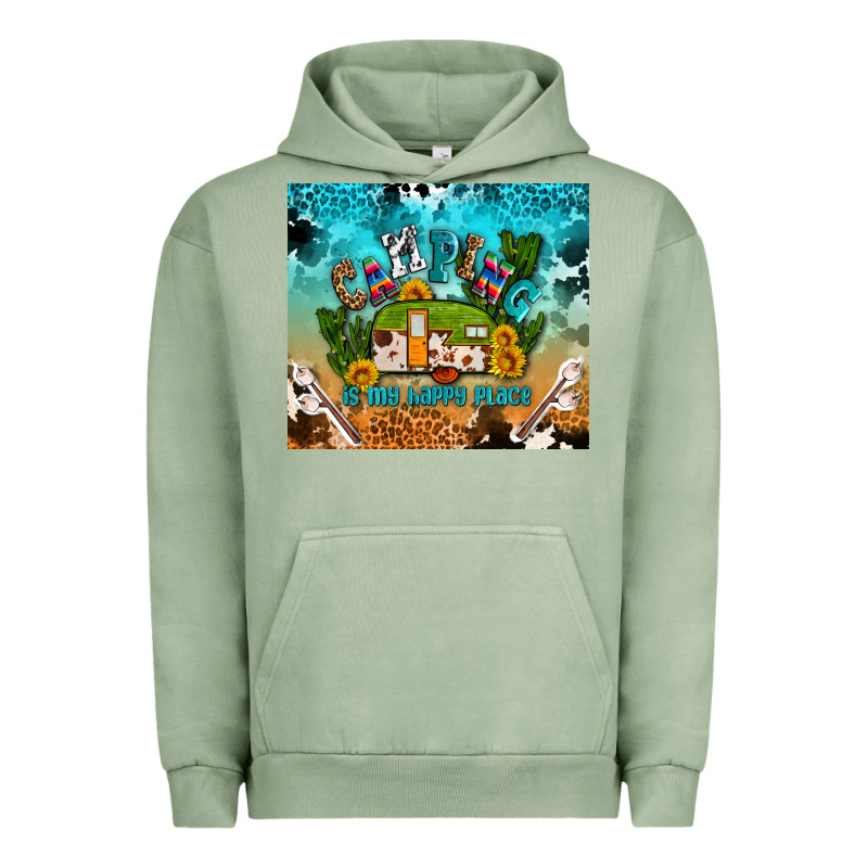 Camping Is My Happy Place Urban Hoodie by AdoDesignShop | Teevron