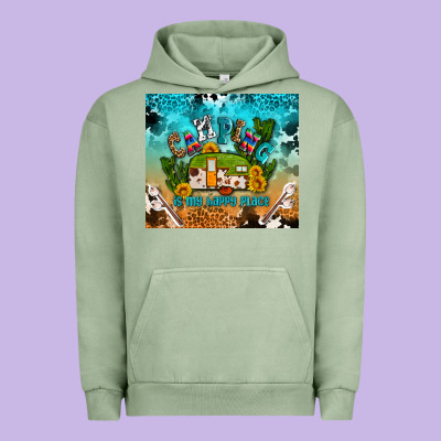 Camping Is My Happy Place Urban Hoodie Designed By Adodesignshop