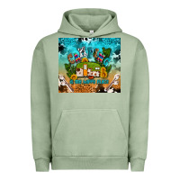 Pigment Oil Green camping is my happy place Urban Hoodie - AdoDesignShop