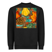 Black fall pumpkins seamless pattern Heavyweight Sweatshirt - BundleAndBundleShop
