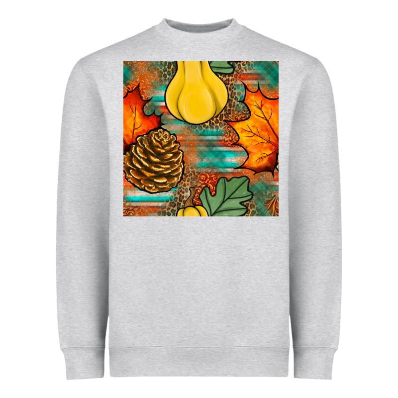 Fall Pumpkins Seamless Pattern Heavyweight Sweatshirt by BundleAndBundleShop | Teevron