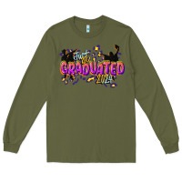 Army Green just graduated 2024 Long Sleeve Tee - CowGirlArtShop