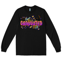 Black just graduated 2024 Long Sleeve Tee - CowGirlArtShop