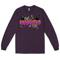 Plum just graduated 2024 Long Sleeve Tee - CowGirlArtShop