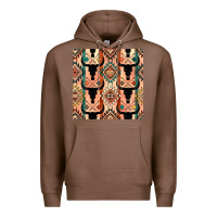 Chestnut native american aztec seamless pattern 4 Premium Hoodie - BundleAndBundleShop