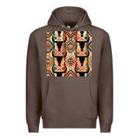 Coffee native american aztec seamless pattern 4 Premium Hoodie - BundleAndBundleShop
