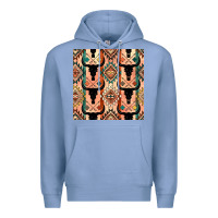 Colony Blue native american aztec seamless pattern 4 Premium Hoodie - BundleAndBundleShop