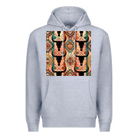 Heather Grey native american aztec seamless pattern 4 Premium Hoodie - BundleAndBundleShop