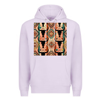 Lilac native american aztec seamless pattern 4 Premium Hoodie - BundleAndBundleShop