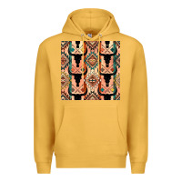 Mustard native american aztec seamless pattern 4 Premium Hoodie - BundleAndBundleShop