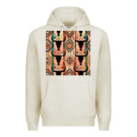 Oatmeal Heather native american aztec seamless pattern 4 Premium Hoodie - BundleAndBundleShop