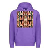 Purple native american aztec seamless pattern 4 Premium Hoodie - BundleAndBundleShop