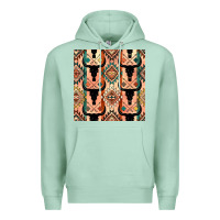 Seafoam native american aztec seamless pattern 4 Premium Hoodie - BundleAndBundleShop