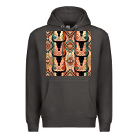 Smoke native american aztec seamless pattern 4 Premium Hoodie - BundleAndBundleShop